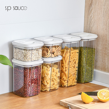 Plastični zatvoreni spremnik za hranu - SP Sauce, 1-2 L, Kvadratni, Fresh-keeping Box