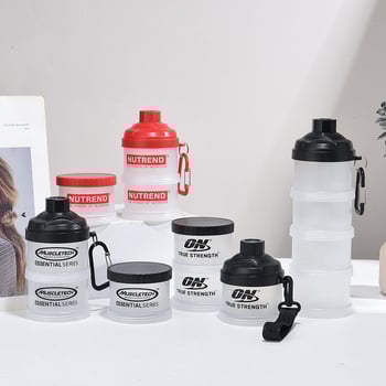 Δοχείο πρωτεινικής σκόνης — Υλικό PP, αεροστεγές και ανθεκτικό στις διαρροές, μονοστρωματικός σχεδιασμός, δυνατότητα εκτύπωσης λογοτύπου