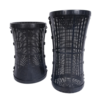 Cușcă de pescuit din PP, plasă fină, capcană multi-scop, șnur de strângere la intrarea peștilor