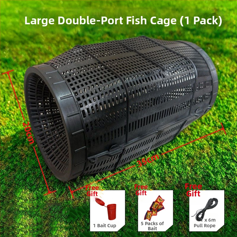 Cușcă de pescuit din PP, plasă fină, capcană multi-scop, șnur de strângere la intrarea peștilor