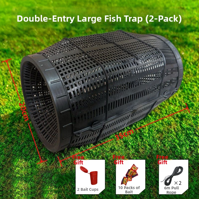 Cușcă de pescuit din PP, plasă fină, capcană multi-scop, șnur de strângere la intrarea peștilor