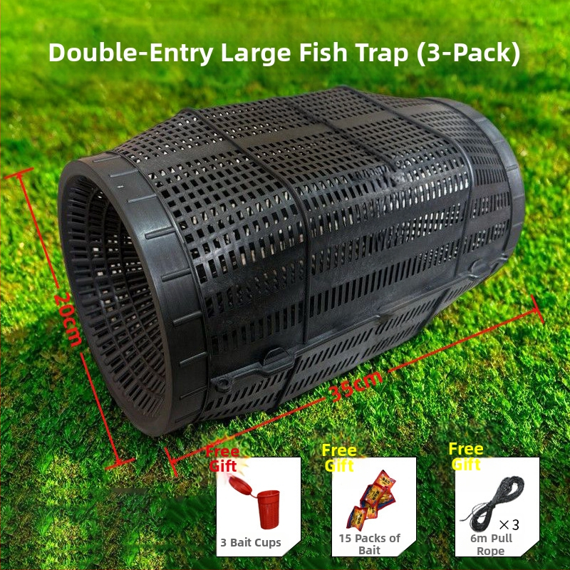 Cușcă de pescuit din PP, plasă fină, capcană multi-scop, șnur de strângere la intrarea peștilor