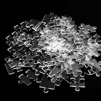 Prozirna akrilna 3D slagalica, 49 komada, za DIY sastavljanje