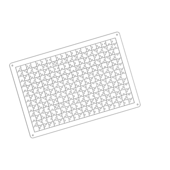 Prozirna akrilna 3D slagalica, 49 komada, za DIY sastavljanje