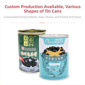 Tinplate posuda za hranu, okrugla, offset tisak, kapacitet 500, prehrambena kvaliteta