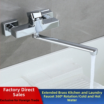 Skrytý mosadný trojzónový sprchový mixér s predĺženou otáčavou sprchovou hlavou, nástenný montáž; Prevádzkový tlak: 50; Teplota horúcej vody: 50; Teplota studenej vody: 0; Prietok: 50