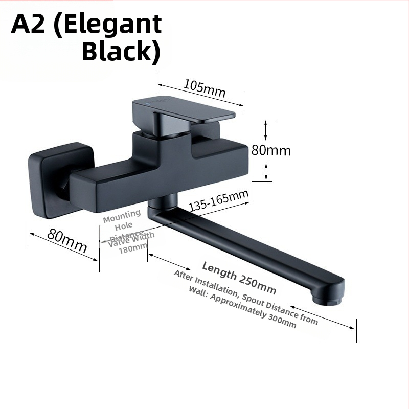 Skrytý mosadný trojzónový sprchový mixér s predĺženou otáčavou sprchovou hlavou, nástenný montáž; Prevádzkový tlak: 50; Teplota horúcej vody: 50; Teplota studenej vody: 0; Prietok: 50