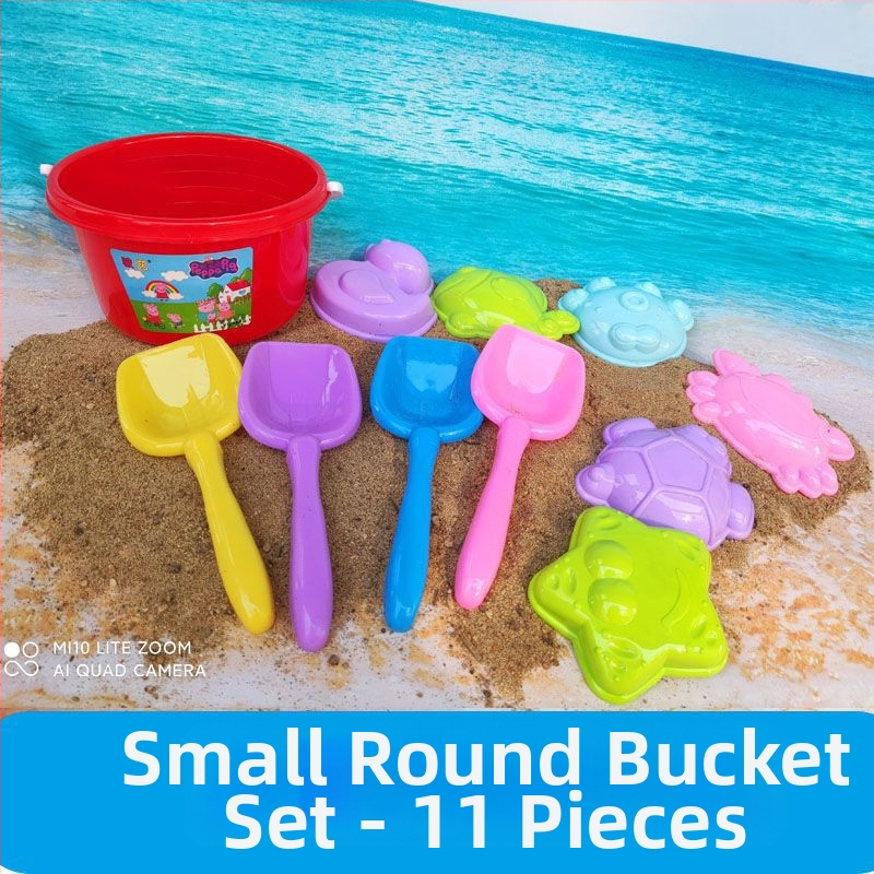 Σετ παιδικών παιχνιδιών για την παραλία με κουβά για άμμο σε θέμα παγωτό – πλαστικό, συσκευασία σε έγχρωμο κουτί, 3C πιστοποίηση 2023152202047939