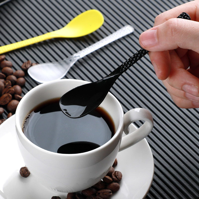 Lingură de amestec cu mâner lung, de unică folosință — plastic, pentru adulți, design modern minimalist, model uni, brand Kuaishengda