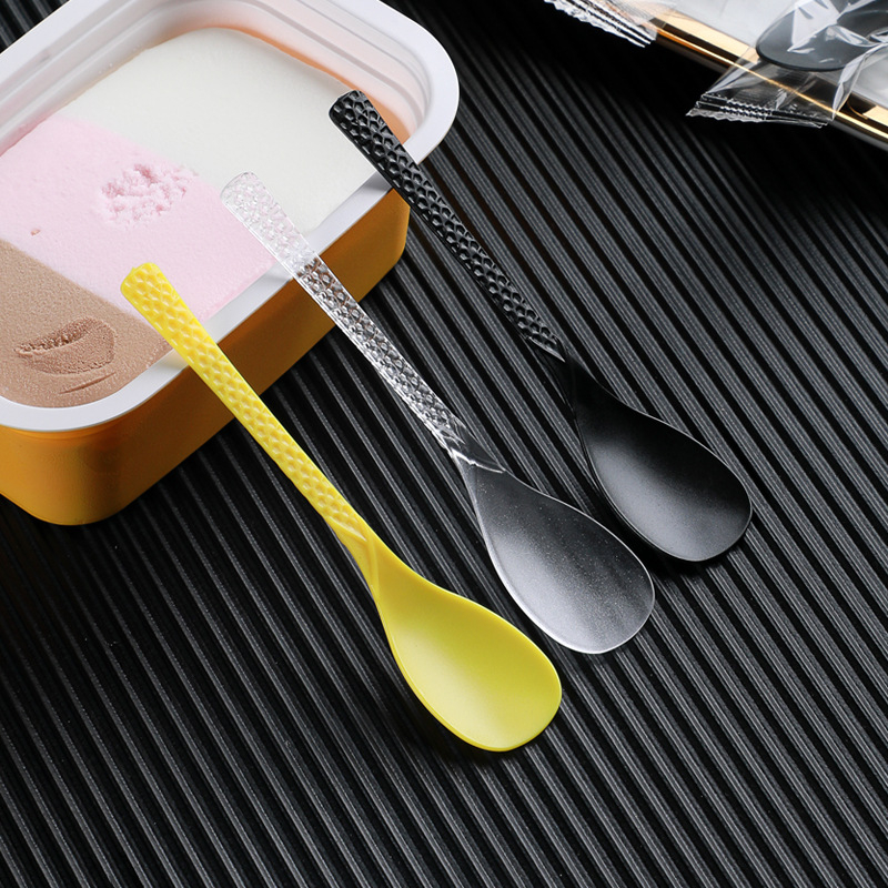 Lingură de amestec cu mâner lung, de unică folosință — plastic, pentru adulți, design modern minimalist, model uni, brand Kuaishengda