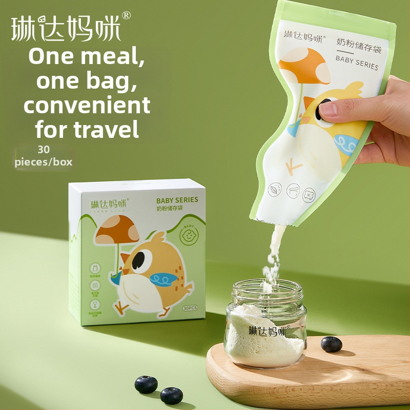 Linda Mommy vrecká na uskladnenie materského mlieka, PET, kapacita 50 g, sada 30 kusov, jednorázové