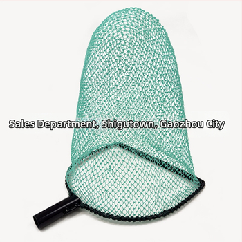 Глава на риболовна мрежа със спрей-покритие, твърда конструкция, интегриран пръстен и ръчно тъкана мрежеста торба