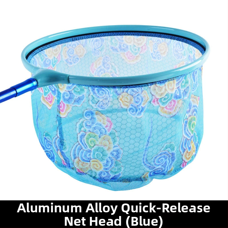 Алуминиева сплавова глава за риболовна мрежа с бързосвалящ механизъм и отделяща се мрежова торба за лов на големи риби (Black Pit)