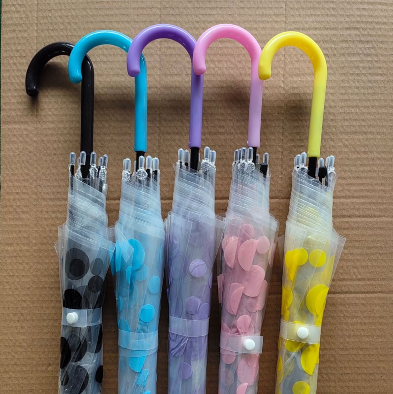 Ομπρέλα διαφήμισης με μακριά λαβή και λογότυπο, κάλυμμα από πλαστικό 210T, 8 μεταλλικά τόξα από σίδηρο, άξονας από ατσάλι, αυτόματη έναρξη ανοίγματος