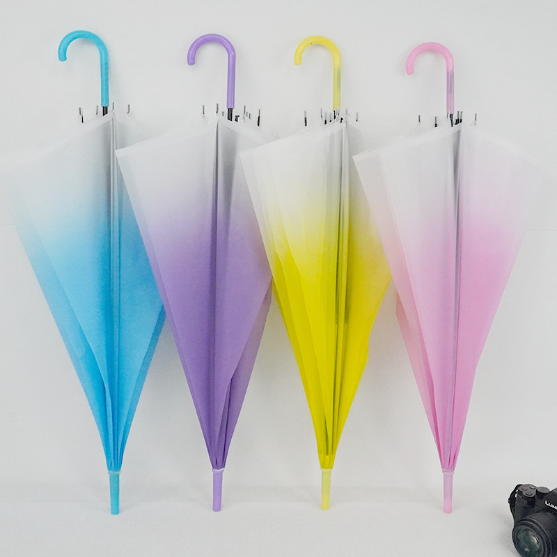 Ομπρέλα διαφήμισης με μακριά λαβή και λογότυπο, κάλυμμα από πλαστικό 210T, 8 μεταλλικά τόξα από σίδηρο, άξονας από ατσάλι, αυτόματη έναρξη ανοίγματος