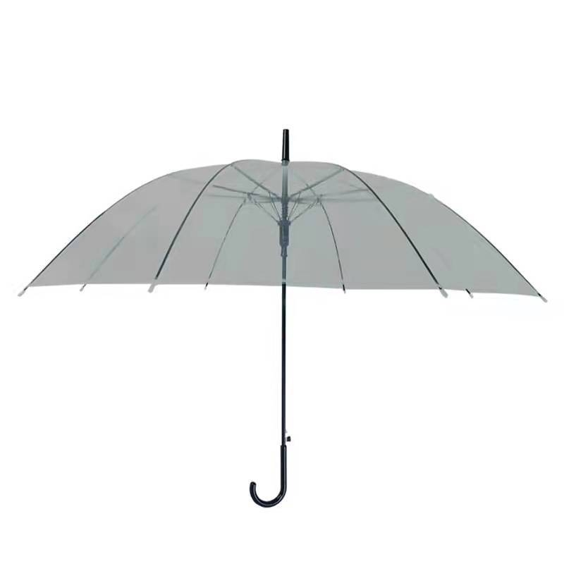 Ομπρέλα διαφήμισης με μακριά λαβή και λογότυπο, κάλυμμα από πλαστικό 210T, 8 μεταλλικά τόξα από σίδηρο, άξονας από ατσάλι, αυτόματη έναρξη ανοίγματος