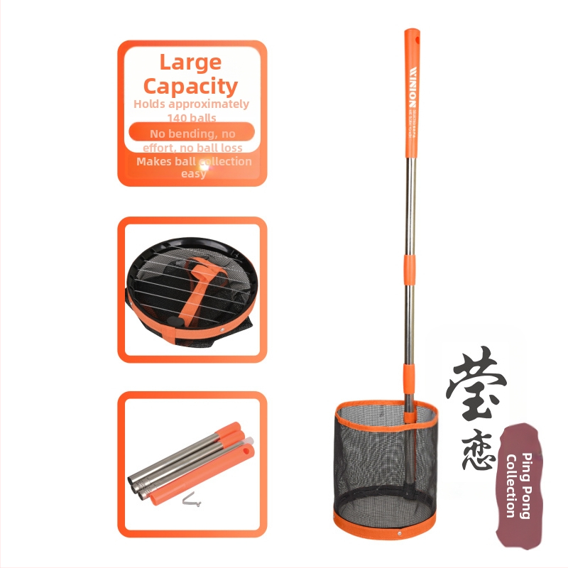 Prenosný zberač loptičiek pre stolný tenis so tréningovým stojanom a sieťou na loptičky — Model F97S69S85685HJ