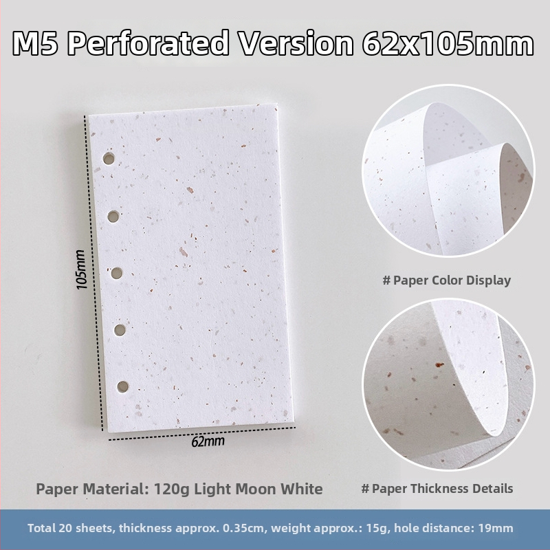 Sada vnútorných strán pre zošit s voľnými listami — špeciálny papier, výmena jadra, DIY poznámky