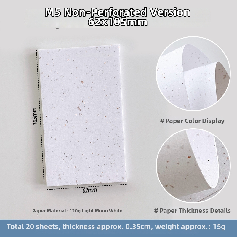 Sada vnútorných strán pre zošit s voľnými listami — špeciálny papier, výmena jadra, DIY poznámky