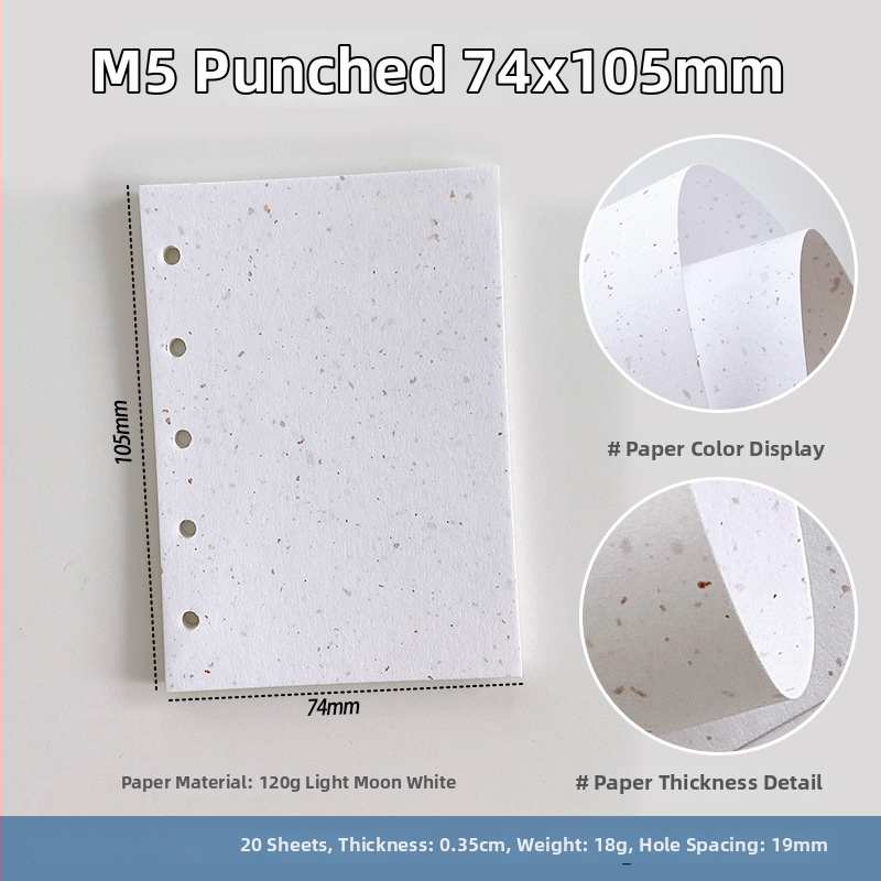 Sada vnútorných strán pre zošit s voľnými listami — špeciálny papier, výmena jadra, DIY poznámky