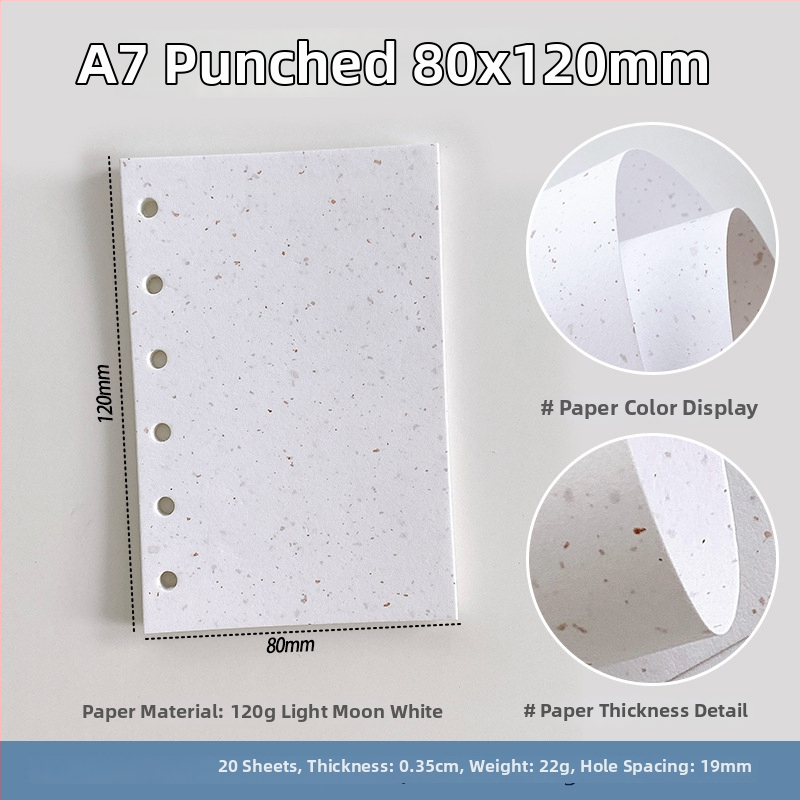 Sada vnútorných strán pre zošit s voľnými listami — špeciálny papier, výmena jadra, DIY poznámky