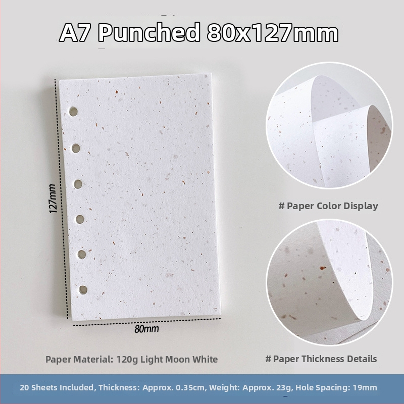 Sada vnútorných strán pre zošit s voľnými listami — špeciálny papier, výmena jadra, DIY poznámky