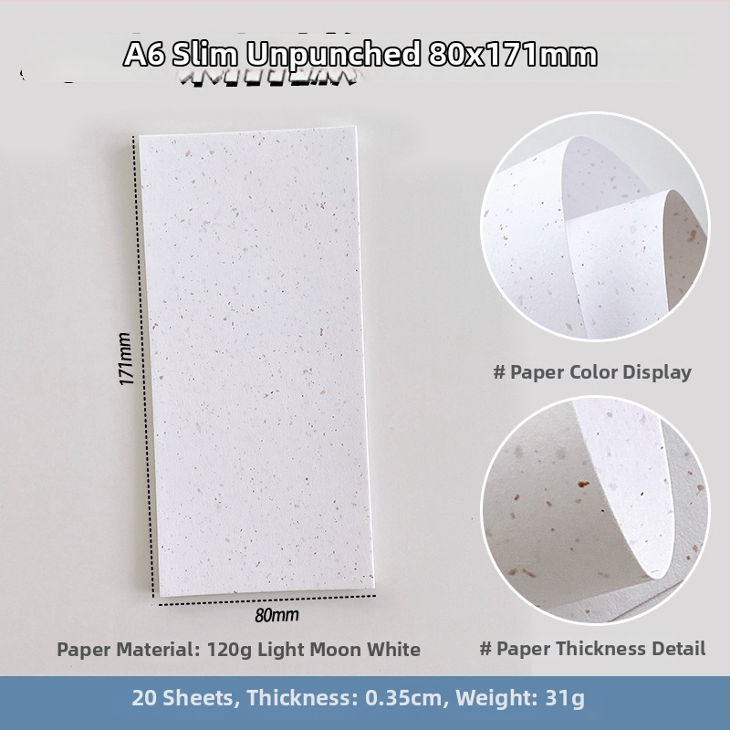 Sada vnútorných strán pre zošit s voľnými listami — špeciálny papier, výmena jadra, DIY poznámky