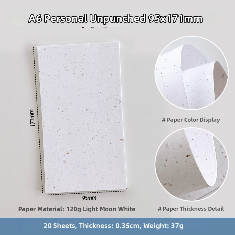 Sada vnútorných strán pre zošit s voľnými listami — špeciálny papier, výmena jadra, DIY poznámky