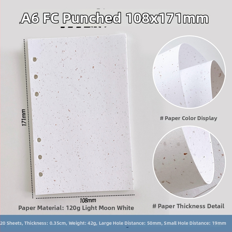 Sada vnútorných strán pre zošit s voľnými listami — špeciálny papier, výmena jadra, DIY poznámky