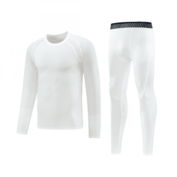 Комплект за баскетболни тренировки за възрастни – боди с дълъг ръкав, кръгла яка, бързосъхнещ, дишащ, четиристранно разтягане