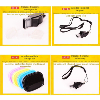 Fluiere PVC fără bob pentru arbitri și antrenamente sportive în aer liber