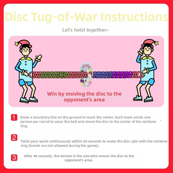 Plastični rekvizit za timski natjecanje povlačenjem konopa, bez logotipa, dar za festival