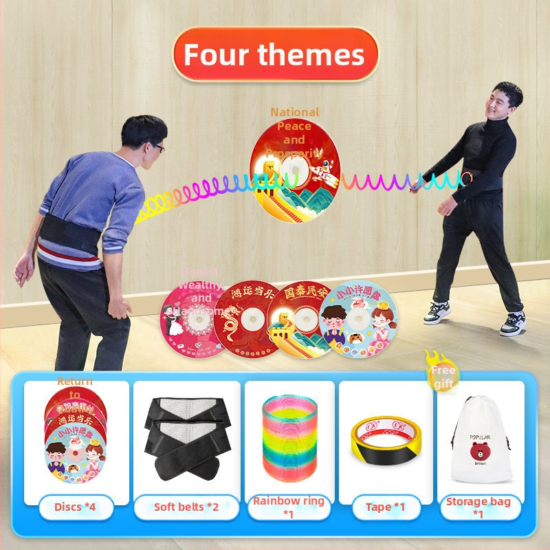 Plastični rekvizit za timski natjecanje povlačenjem konopa, bez logotipa, dar za festival