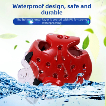 Boxerska kaciga s pjenom od pamuka, vertikalni dizajn, 0.35 kg, namijenjena borilačkim vještinama, samoobrani i zaštitnoj sportnoj opremi