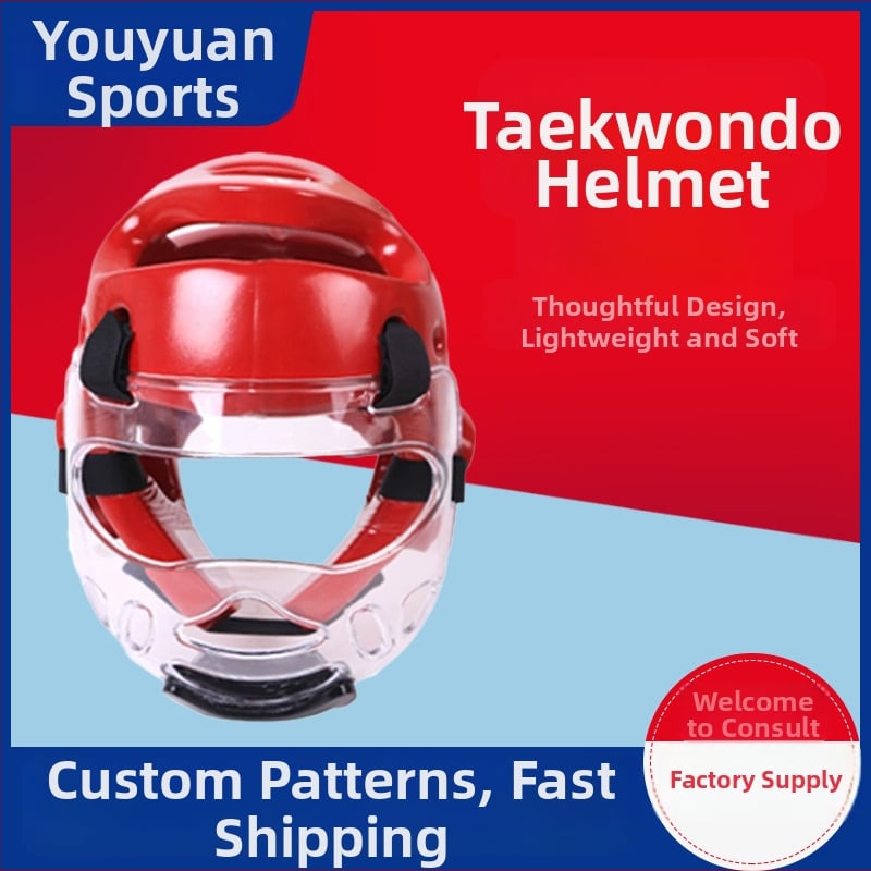 Boxerska kaciga s pjenom od pamuka, vertikalni dizajn, 0.35 kg, namijenjena borilačkim vještinama, samoobrani i zaštitnoj sportnoj opremi