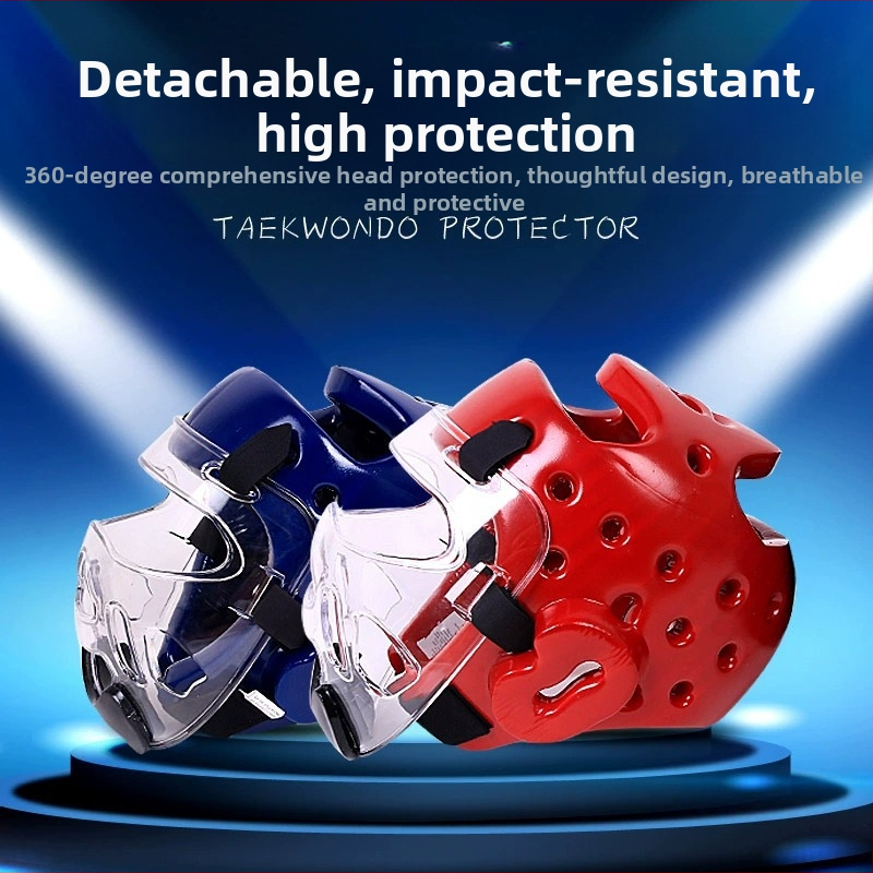 Boxerska kaciga s pjenom od pamuka, vertikalni dizajn, 0.35 kg, namijenjena borilačkim vještinama, samoobrani i zaštitnoj sportnoj opremi