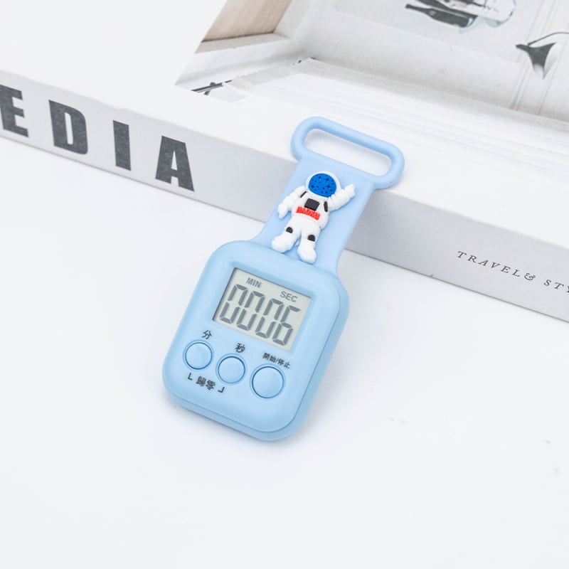 Καρτούν ψηφιακό μίνι χρονόμετρο με ABS περίβλημα, ηλεκτρονική κίνηση, ψηφιακή οθόνη, τετράγωνος σχεδιασμός, τροφοδοσία με μπαταρία