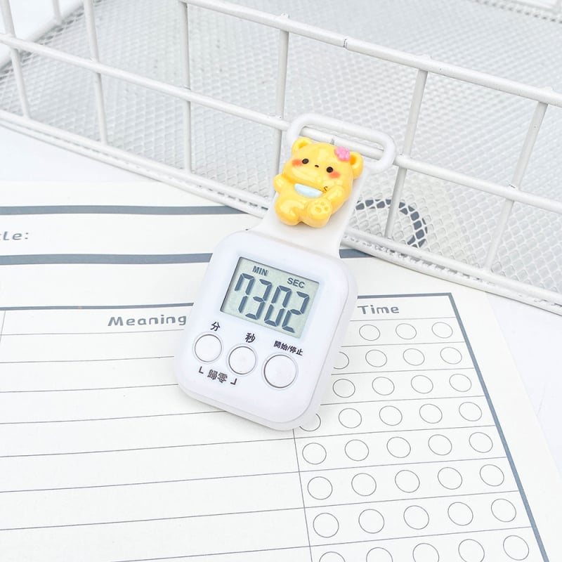 Καρτούν ψηφιακό μίνι χρονόμετρο με ABS περίβλημα, ηλεκτρονική κίνηση, ψηφιακή οθόνη, τετράγωνος σχεδιασμός, τροφοδοσία με μπαταρία