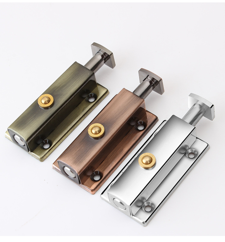 Nehrđajuća čelična automatska brava s oprugom za vrata i prozore (model 005; materijal: nehrđajući čelik; površina: otisak; stil: moderni minimalistički)