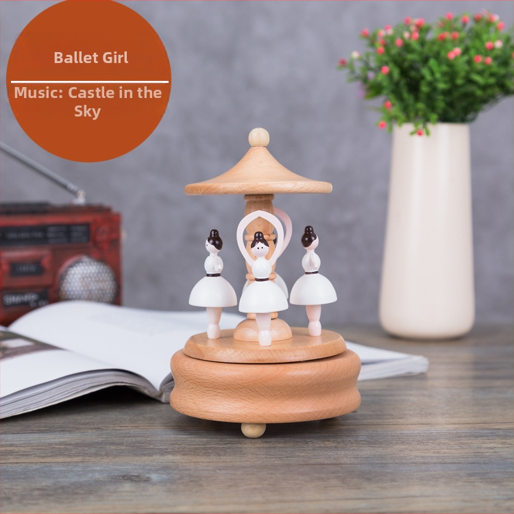 Drevená hudobná skrinka, bukové drevo, polo ručná výroba, dizajn Parížskej veže, domáce dekorácie, darček na svadbu a narodeniny