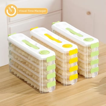 Dumplings tároló doboz – műanyag, könnyed luxus stílus ZX5774