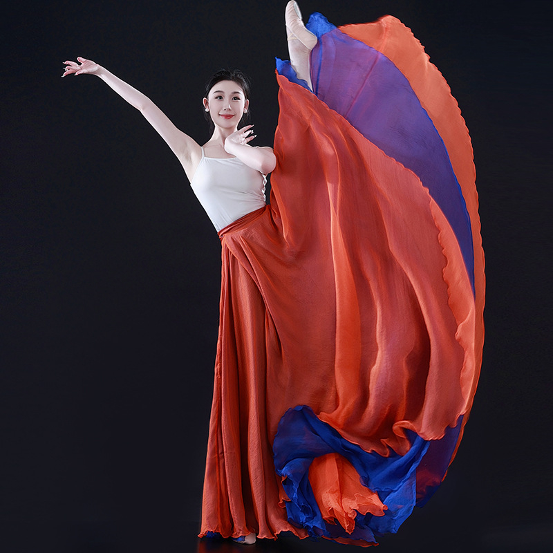 Κοστούμι χορού για σκηνή με μεγάλο σιλουέτα swing, Τενσελ 50–70% και πολυεστέρας 30–50%, μάρκα Yunjiao Rose, για γυναίκες, Φθινόπωρο 2024