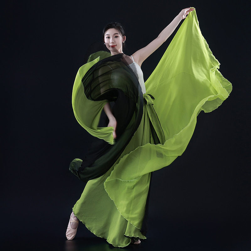 Κοστούμι χορού για σκηνή με μεγάλο σιλουέτα swing, Τενσελ 50–70% και πολυεστέρας 30–50%, μάρκα Yunjiao Rose, για γυναίκες, Φθινόπωρο 2024