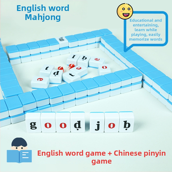 Mini Mahjong pločice s engleskim slovima i riječima, Pinyin izdanje za razvoj djetetove misli