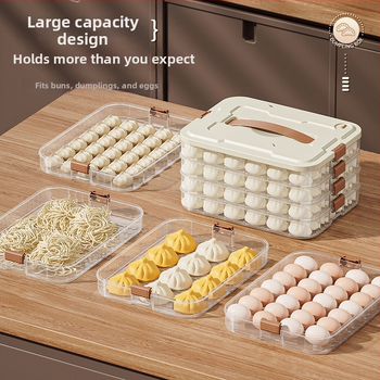 Hordozható többszintes gombóctartó doboz, PP anyagból, modern minimalista stílus, magáncímke nélkül