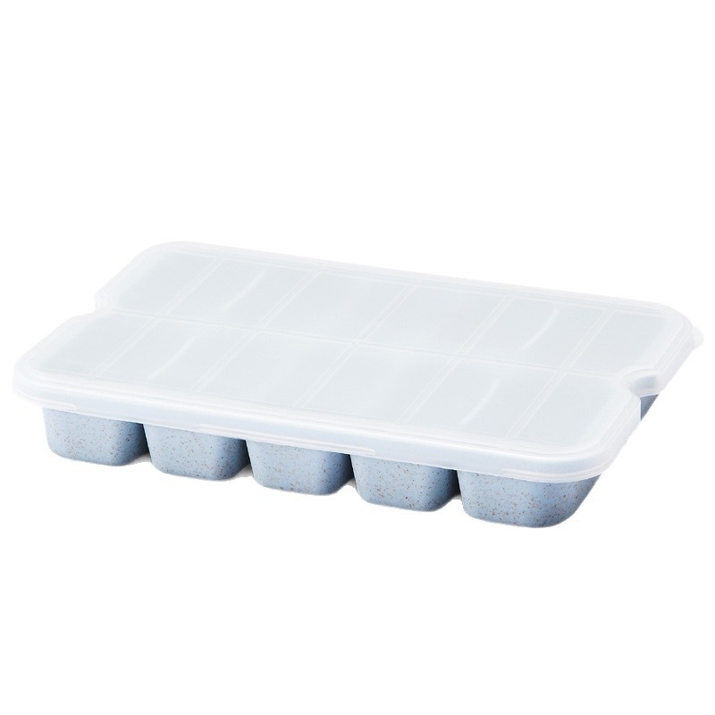 Műanyag dumpling tároló doboz a hűtőhöz – egyszerű stílus, gyorsfagyasztó rekesz, mikrokazőben melegítés