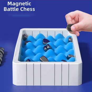 Magnetna šahovska slagalica igra za djecu – interaktivna stolna igra za logičko razmišljanje, magnetski kamen, prilagodljiva, uzrast 4–14