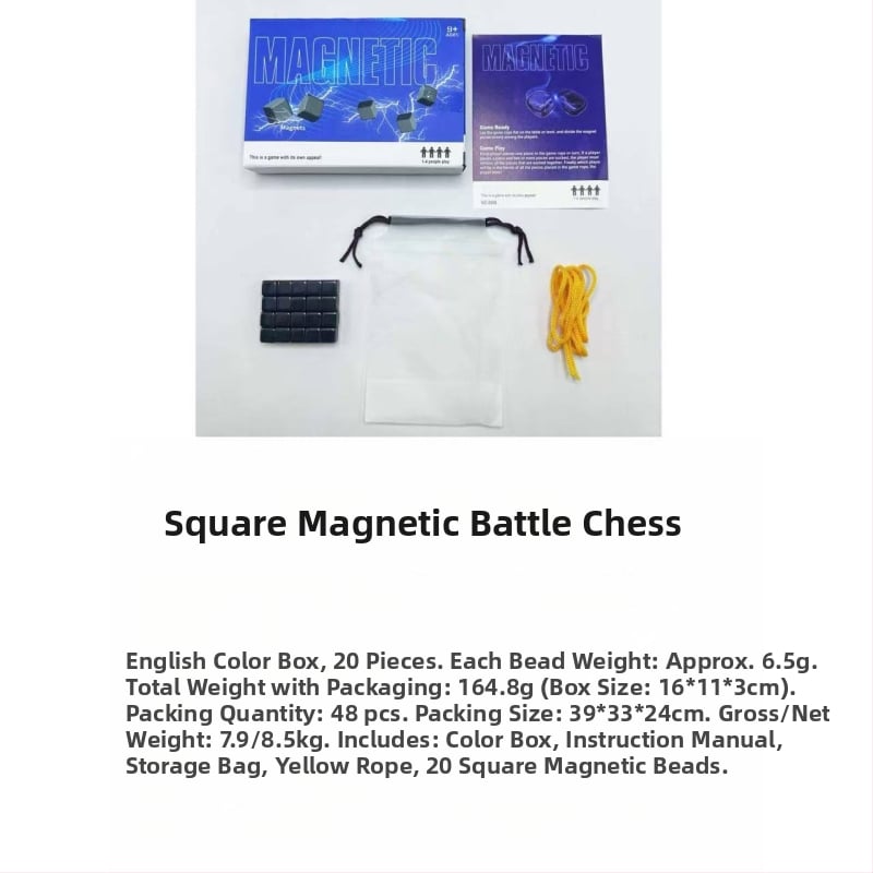 Magnetna šahovska slagalica igra za djecu – interaktivna stolna igra za logičko razmišljanje, magnetski kamen, prilagodljiva, uzrast 4–14