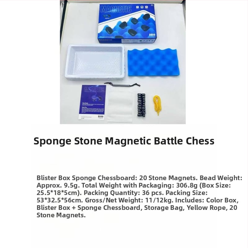 Magnetna šahovska slagalica igra za djecu – interaktivna stolna igra za logičko razmišljanje, magnetski kamen, prilagodljiva, uzrast 4–14