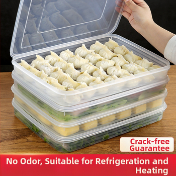 Gombóc tároló doboz – Többszintes kialakítás, PP anyag, mikrohullámú sütőben használható, fagyasztóbarát